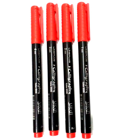 LINEPLUS CALLIGRAPHY PEN RED 3MM