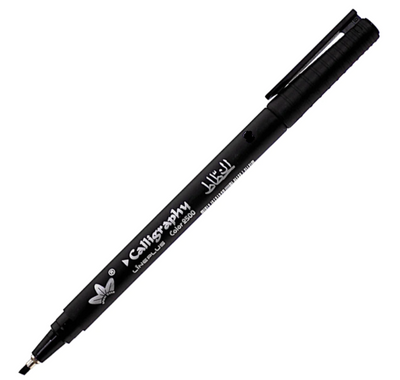 LINEPLUS CALLIGRAPHY PEN BLACK 4MM