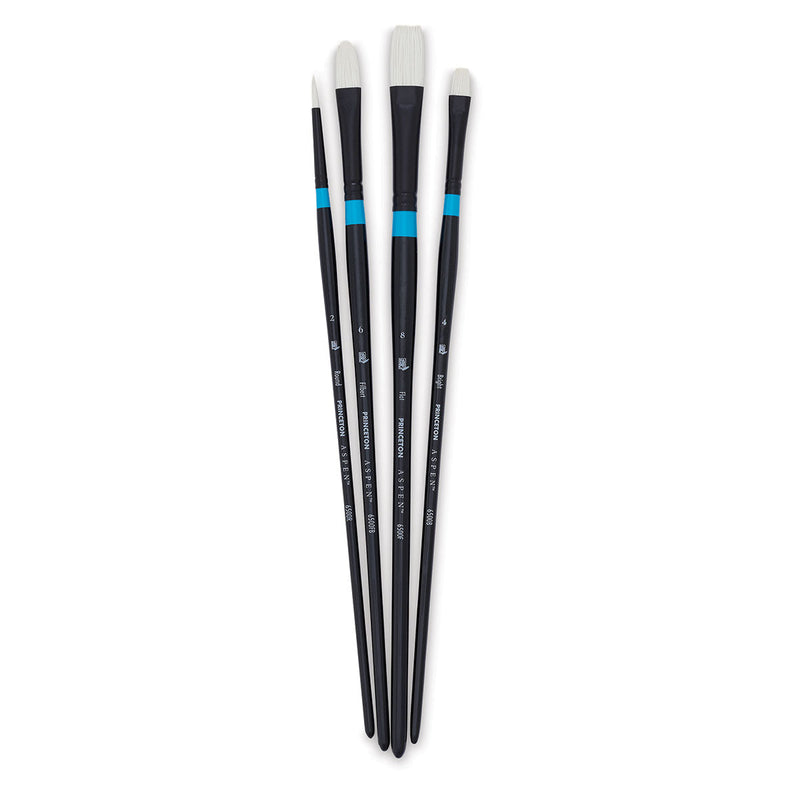 PRINCETON ASPEN SR 6500 PROFESSIONAL ACRYLIC/OIL BRUSH SET OF 4