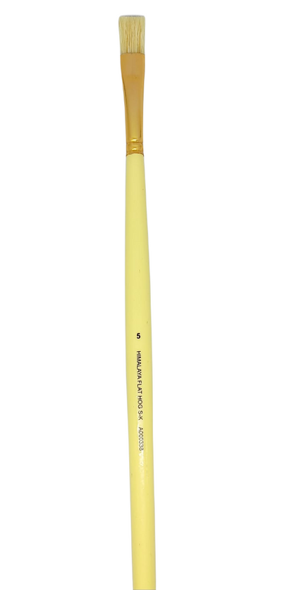 HIMALAYA HOG HAIR BRUSH FLAT SR K NO 5
