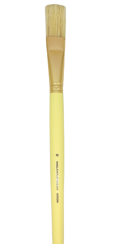 HIMALAYA HOG HAIR BRUSH FLAT SR K NO 12